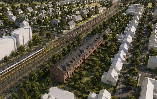 Variant 2 — Grondgebonden woningen in het groen